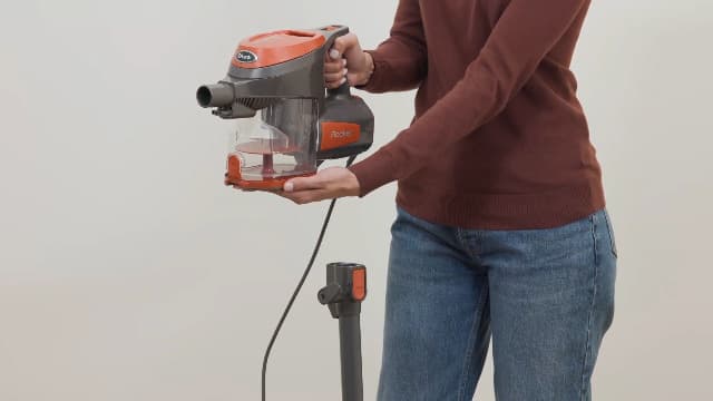 Shark HV302 Rocket Pet Corded Stick Vacuum, Lightweight with Swivel Steering for Carpets & Hard Floors, Converts to Hand Vacuum, Includes Crevice Tool, Pet Multi-Tool & Precision Duster, Orange