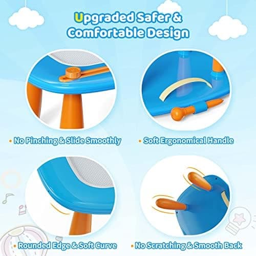Kikidex Magnetic Drawing Board, Toddler Girl Toys for 1-3 Year Old, Doodle Board Pad Learning and Educational Toys for 1 2 3 Year Old Kids Birthday Gift (Light Blue) B0BGN1YDJH