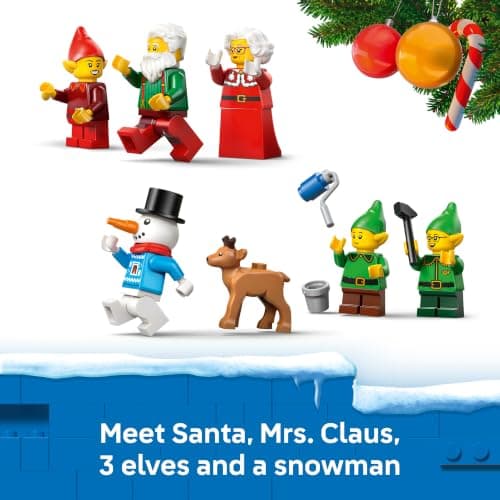 Christmas Advent Calendar for Kids, Building Toy, Boys & Girls, Ages 5+, Holiday Family Activity, 6 Minifigures, 252 pieces LEGO City Advent Calendar 2026 60510 B0G5QJP2BW