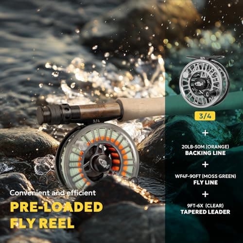 SF SF-003 Pro Fly Fishing Reel for Freshwater,CNC Precision Machining Process,Mid Arbor Design,Smooth Drag System,Lightweight Aluminum Body