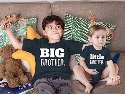 Big Brother Little Brother Shirts Matching Outfits Sibling Gifts Baby Set