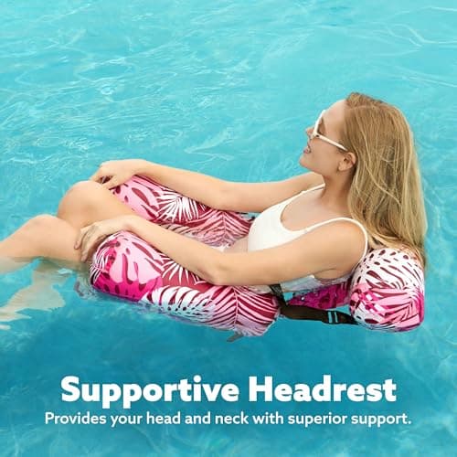 SLOOSH Inflatable Pool Floats Adult,2 Packs Floating Lounge Chairs,Blow up Pool Noodles for Adult Heavy Duty,Floating Chair for Party Summer Water Beach Lake Fun