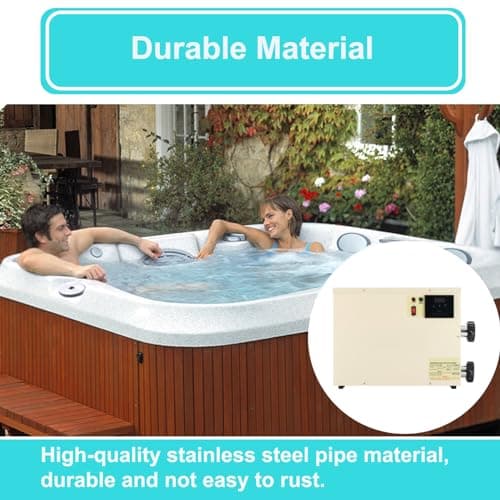 Upgrade Pool Heater-11KW 220V Thermostat Electric Swimming Pool Heater,Digital Touch Display Energy Efficient Pool Water Heater for Spa Relaxation, Bathtubs and Above Ground in-Ground Pools-11KW 220V