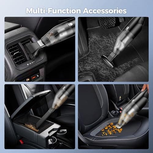 Antaha Handheld Vacuum Cordless -Car Vacuum Portable Cordless Cleaner with 11000Pa Powerful Suction,1.2lbs Lightweight, Type-C Charge, Multiple Accessories, Portable Hand Vacuum for Home, Pet and Car