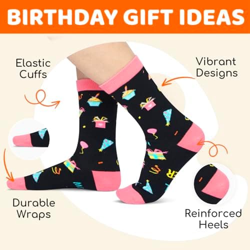 HAPPYPOP Official Teenager Girl Birthday Gifts - 13 Year Old Teen Girls Sock Gifts