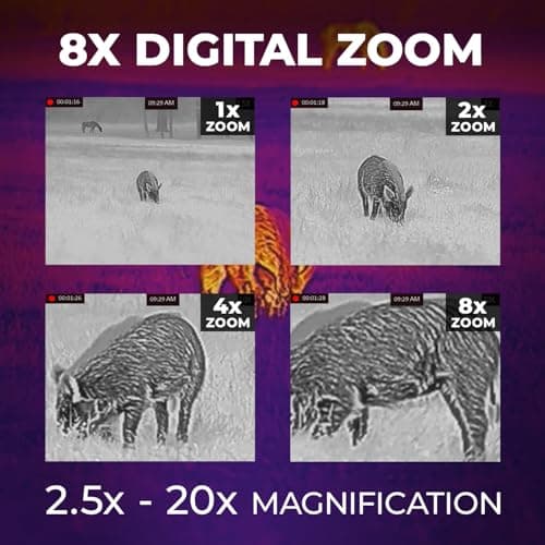 AGM Global Vision Rattler V2 Thermal Imaging Rifle Scope for Hunting. High Resolution Thermal Scope with High Sensitivity Thermal Optics IR Vision riflescope. Waterproof & Durable Design