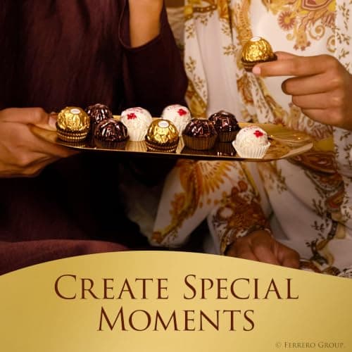 Ferrero Collection, 24 Count, Premium Gourmet Assorted Hazelnut Milk Chocolate, Dark Chocolate and Coconut, 9.1 oz