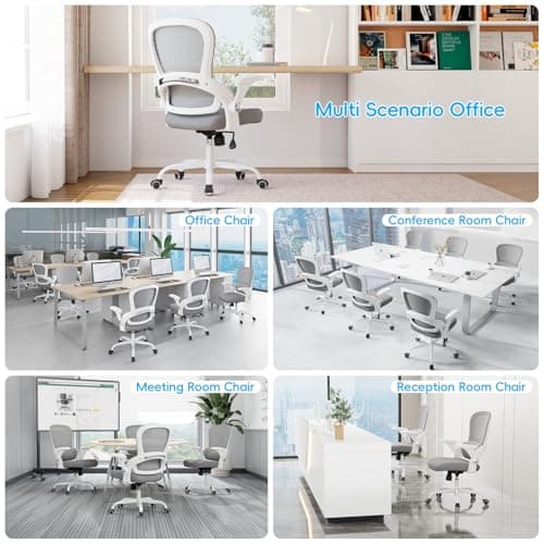 TRALT Ergonomic Office Chair - Comfy Desk Chair with Back Support, Home Office Desk Chairs, Computer Chair, 330lbs Wide Seat Big and Tall Office Chair for Executives (Grey)