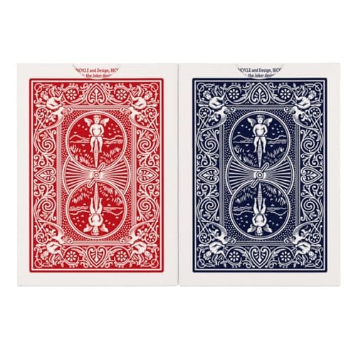 Bicycle Rider Back Playing Cards, Standard Poker Size Deck of Cards, Red & Blue (2 Pack), Classic Cards for Poker, Blackjack, Family Game Night & Card Games, Fun for All Ages