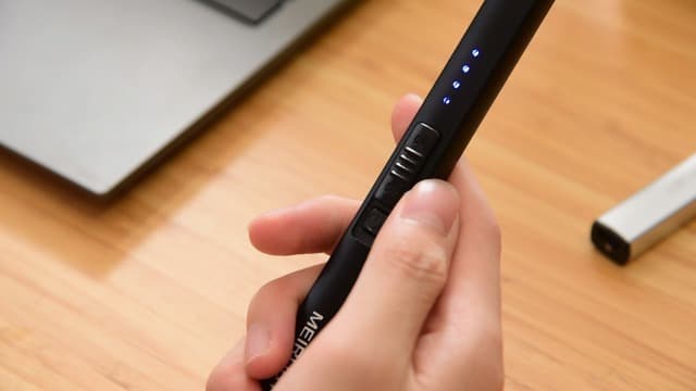 MEIRUBY Electric Candle Lighter, Christmas Stocking Stuffers Gifts for Women Mom Men Wife Sister, USB Arc Rechargeable Windproof Long Lighter for Candle BBQ Housewarming Birthday Gifts Idals