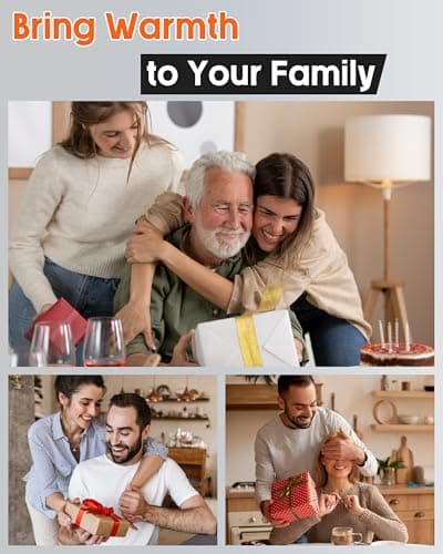 Genovega Women Men Heated Scarf with 6000mAh Battery,Portable Power Bank for Long Lasting Graphene Heating,Winter Warm Gifts