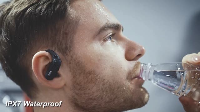 Active Noise Cancelling Wireless Earbuds Bluetooth Headphones 90 Hrs Playtime Ear Buds with Power Display Over-Ear Earphones with Earhooks IPX7 Waterproof Stereo Transparency Headset for Sports/Gym