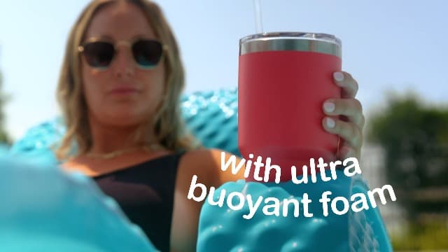 TRC Recreation Foam Swimming Pool Float, Floating Water Lounger, Splash 1.25”