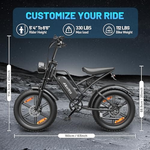 Fat Tire Electric Bike - Foldable E-Bike with Shock Absorption, Throttle Control, LCD Display, and Long Battery Life for Urban Commuting