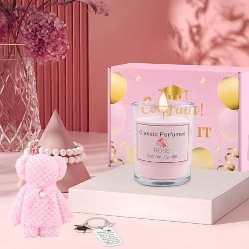 Graduation Gifts for Her, Congratulations Christmas Gifts Basket for Women Girls, She Believed She Could So She Did Coffee Mug Grad Keychain Bear Towel Acrylic Plaque High School College Graduates