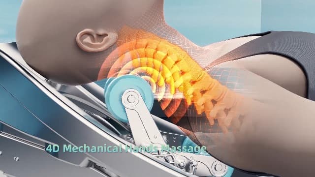 HealthRelife 4D Massage Chair Full Body Zero Gravity Recliner - 55“ SL-Track,15 Auto Modes,11 Massage Technique,40 Airbags Massage,with Yoga Stretch,APP Control,Shiatsu Foot Massage(Beige)