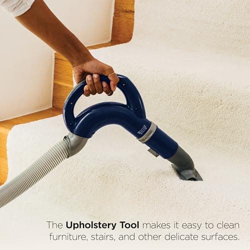 Shark Upright Vacuum, Navigator Lift-Away Deluxe with Large Dust Cup Capacity, HEPA Filter, Swivel Steering, Upholstery Tool & Crevice Tool, Blue, NV360