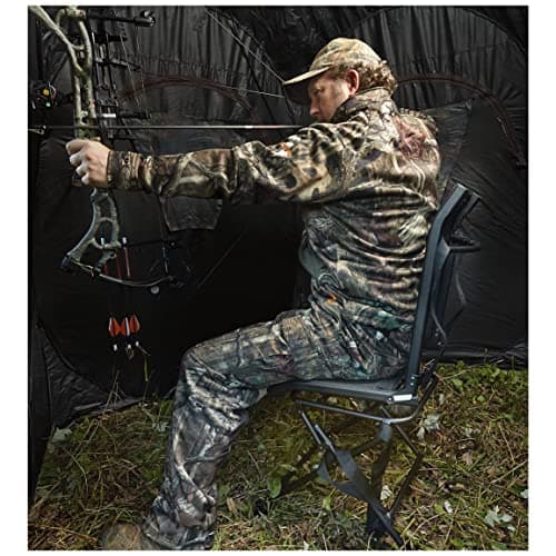 Guide Gear 360º Swivel Hunting Blind Chair, Lightweight, Portable Mesh Hunt Seat, 300-lbs Capacity