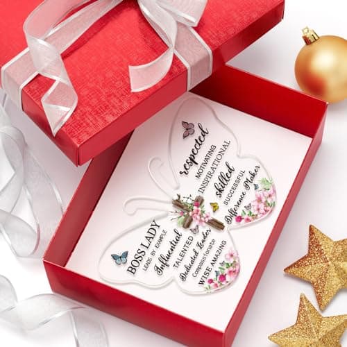 Appreciation Women Administrative Professional, Christmas Birthday Anniversary Promotion Keepsake, Boss Day Female Leader Barydat Boss Lady Gifts for Women Inspirational Quotes Office Desk Decor B0CLNZR7HF