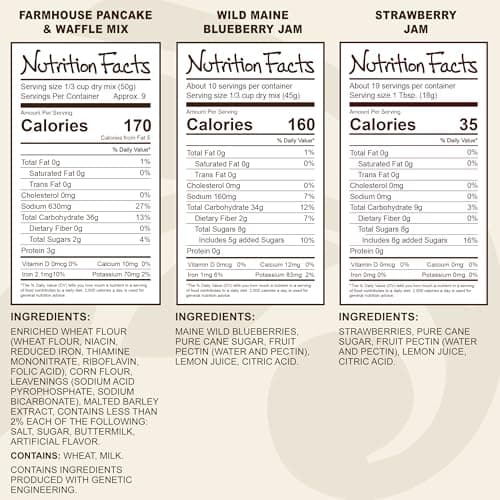 Stonewall Kitchen, New England Breakfast 6-Piece Gift Set with Reusable Basket