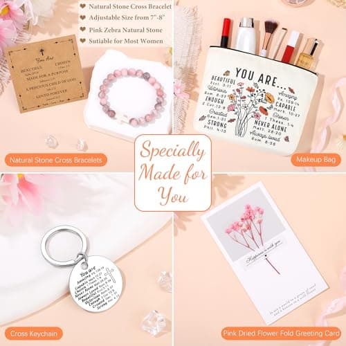 Christian Religious Gifts for Women, Best Friend Sister Mom Christmas Birthday Gifts for Women Friendship Faith, Valentines Mothers Day Easter Ideas Present for Her Friends