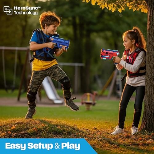 Toys for Boys Ages 8-12 Years - Teens Boys Toys Age 8-10 Years Gift - Lazer Tag Guns & Vests Laser Tag Set of 2 - Gifts for 8 9 10 11 12 13 Year Old Boy Gifts Birthday B0FQ7BKVF1