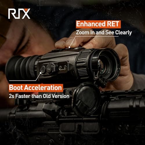 RIX Storm Thermal Imaging Rifle Scope for Hunting – High-Sensitivity Thermal Scope with Advanced Thermal Optics, NETD<25mK, 50Hz, Waterproof & Lightweight