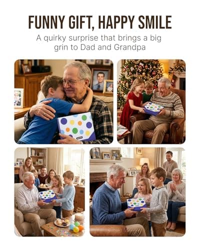 Jeasona Grandpa Gifts Funny Gifts for Grandpa Birthday Novelty Non-slip Socks