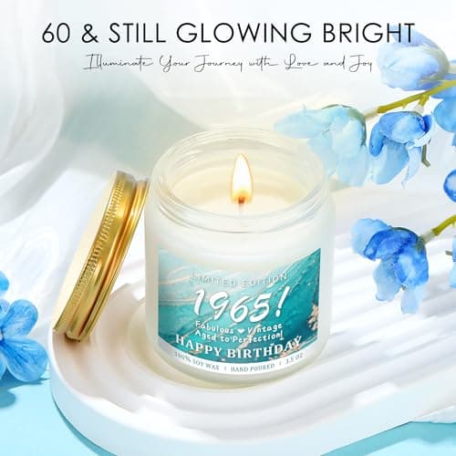 60th Birthday Gifts for Women 60 Year Old Birthday Gifts for Women Cool 1965 Gift for 60 Year Old Woman Fabulous Gift Ideas for Woman in Their 60s Happy 60th Bday Decorations with Tumbler Tote Bag