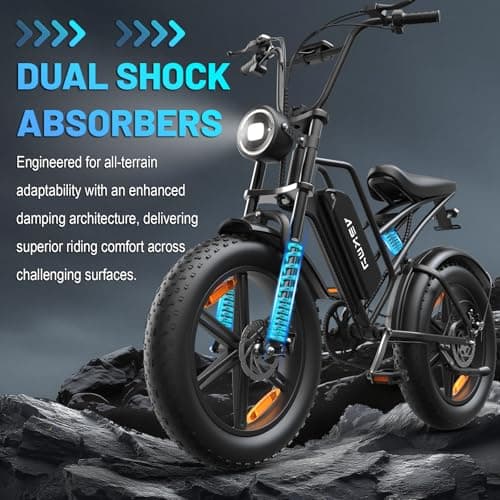 Fat Tire Electric Bike - Foldable E-Bike with Shock Absorption, Throttle Control, LCD Display, and Long Battery Life for Urban Commuting