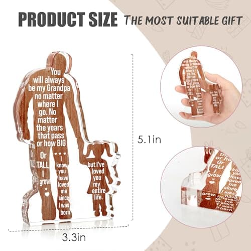 Christmas Best Grandpa Ever Gifts to My Great Grandpa Father's Day Grandparents Gifts Granddad Papa Plaque Sign Grandpa Gifts from Granddaughter Grandpa Birthday Fathers Day Idea Gifts B0DZ6WD7QJ