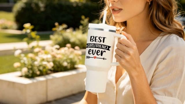 Birthday Gifts for Girlfriend - Anniversary, Christmas, Valentine Day Gift for Women, Her - Best Girlfriend Ever Tumbler SpenMeta Gifts for Girlfriend - Girlfriend Birthday Gifts - 40oz Tumbler B0H2GY21XK