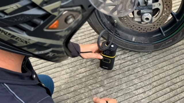 40L/min Tire Inflator for Car Tires, Bikes and Motorcycles, Auto Shut-off, Digital Display Pressure Gauge, LED Light AUXITO 150PSI Tire Inflator Portable Air Compressor, 5X Faster Air Pump B0DMNMCGMY