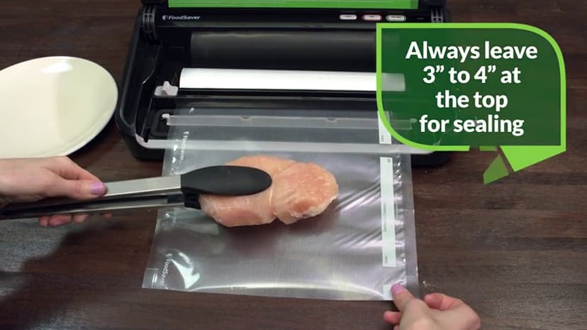 FoodSaver Custom Fit Vacuum Sealer Bags, Airtight Food Storage and Sous Vide Rolls, BPA-Free, 11 x 16' (Pack of 3)