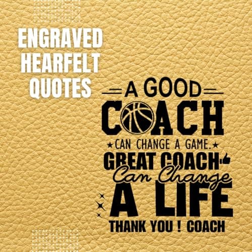 Basketball Coach Gifts for Men, Engraved Basketball with Warm Message for Coach Appreciation, Gold