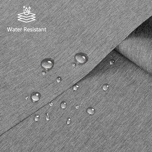 Waterproof Canvas Fabric by The Yard, 58inch 600D Upholstery Fabric Polyester Material Outdoor Water Resistant Material for Sewing Chair Patio Cushion Bag Sofa Seat Repair, 1 Yard Flaxen Grey