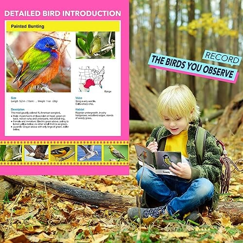 Toys for 3-7 Year Old Girls: LET'S GO! Binoculars for Kids Bird Watching|Camping|Hiking 3 4 5 6 7 8 Year Old Girl Boy Birthday Gifts Outdoor Toy for Kid Ages 4-6 Toddler Gift Stuffers B0C2CXZYPL