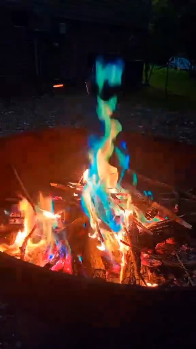 HGD (6 Pack) Magic Campfire Fire Color Changing Packets for Fire Pit, Indoor/Outdoor Fireplace, Bonfire - Rainbow Magical Flame, Camping Accessory, Compatible with Wood B0CHDSB1HB