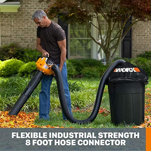 WORX WA4054.2 LeafPro Leaf Collection System for WORX Blower/Vac with up to a 5” Diameter Tube