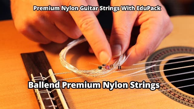 Classical Nylon Guitar Strings with Ball End - Fast&Easy Restring - Special Non-Slip Pick & 5 Accessories Inside - Silver Nylon Guitar Strings Classical Guitar - Cuerdas Guitarra