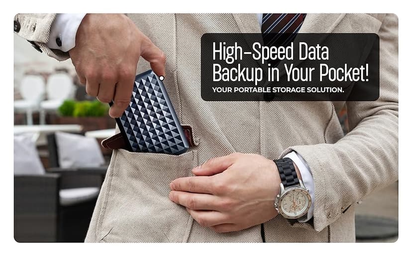 ModusTech 500GB Portable External Hard Drive USB 3.0/Type-C – Slim High-Speed HDD for Backup, Storage, Gaming – Compatible with PC, Mac, Laptop, PS4, PS5, Xbox, Windows, MacBook, Smart TV (500 GB)