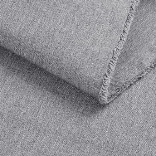 Foreate 600D Waterproof Canvas Fabric by The Yard 58” W Outdoor Upholstery Fabric for Chairs Indoor Polyester Material Patio Cushion Furniture Cover DIY Sewing, 1 Yard Light Grey