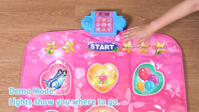 LED Score Display, Piano Game Modes, Anti-Slip Foldable Dancing Pad for Kids 3-12, Birthday Gifts for Girls Dance Mat – 9-Button Electronic Music Playmat with 8 Challenge Levels B0GSZ81B2V