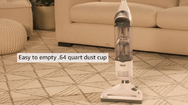 Shark SV1106 Navigator Freestyle Upright Bagless Cordless Stick Vacuum for Carpet, Hard Floor and Pet with XL Dust Cup and 2-Speed Brushroll, White/Grey