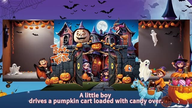Halloween Magnetic Dress Up Dolls for Kids, Spooky Witch & Pumpkin Fairy Costume Dress Up Set with 3D Haunted House Scene, Travel Activity Toy Gift for Toddler Girls & Boys Ages 3 4 5 6 7