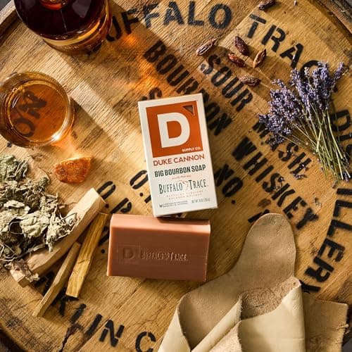 Duke Cannon Supply Co. Extra Large Bar Soap - Men's Natural Bar Soap With A Masculine Scent - Big American Bourbon Scented - All Skin Types - Hydrating Big Brick of Soap - Bourbon,10 oz B0DVMHBV8Q