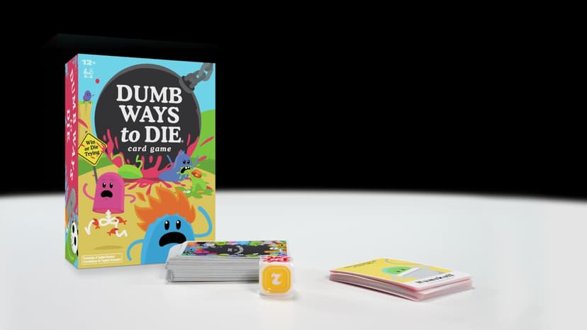 Spin Master Games, Dumb Ways to Die, The Viral Meme Card Game from YouTube and TikTok, Survival Strategy Fun, 2-5 Players, for Ages 12 & Up