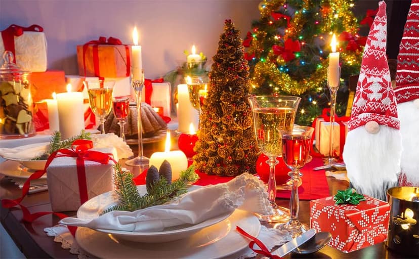 Christmas Wine Bottle Covers, 4 Pack Handmade Gnomes Wine Bottle Toppers Decorative for Holiday Xmas New Year Table Decor Party Gift