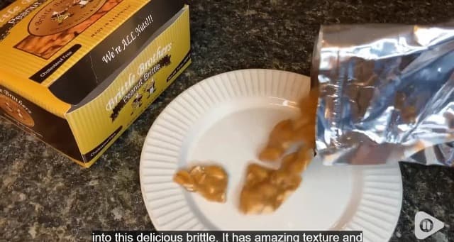 Brittle Brothers Variety Gift Set : 4-8 oz. Box Pack Voted #1 Peanut Cashew Pecan Bacon Corporate Candy Snack Birthday Sampler Christmas Mother Father