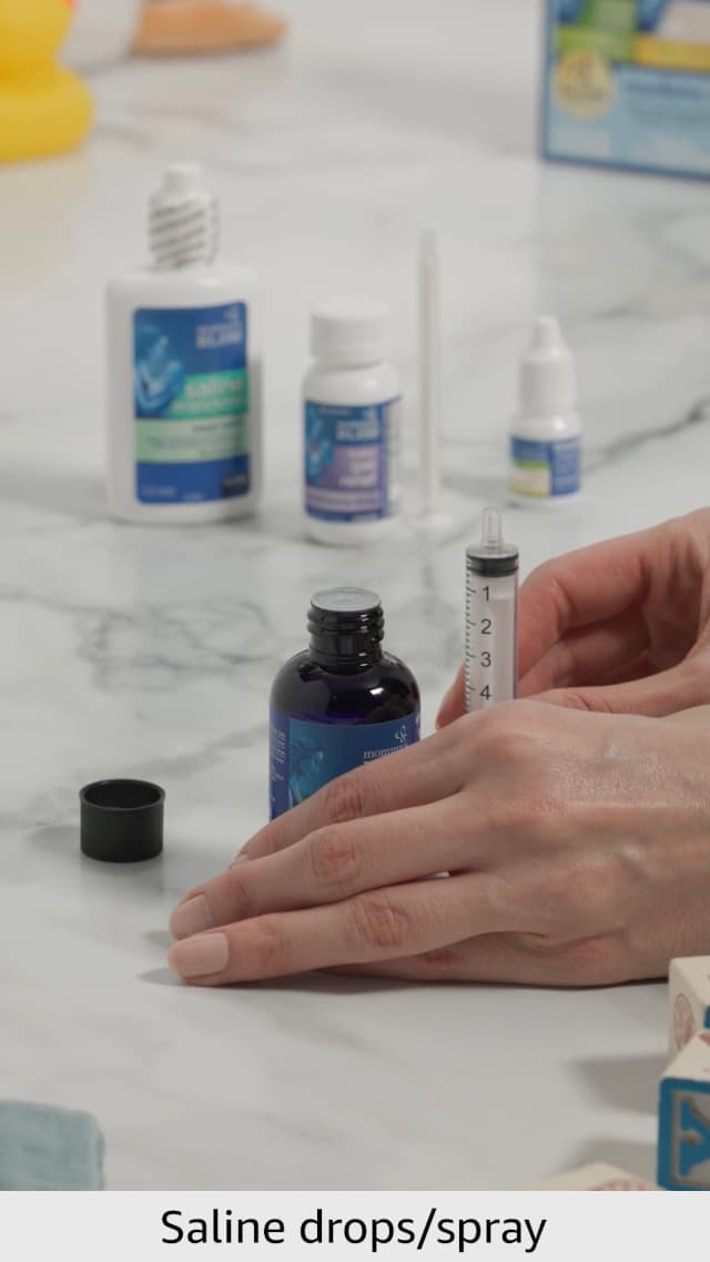 Mommy's Bliss 4-Piece Newborn and Baby Essentials Kit - With Gripe Water, Gas Relief Drops, Vitamin D 400IU, and Saline Drops/Spray - The Perfect Baby Gift.